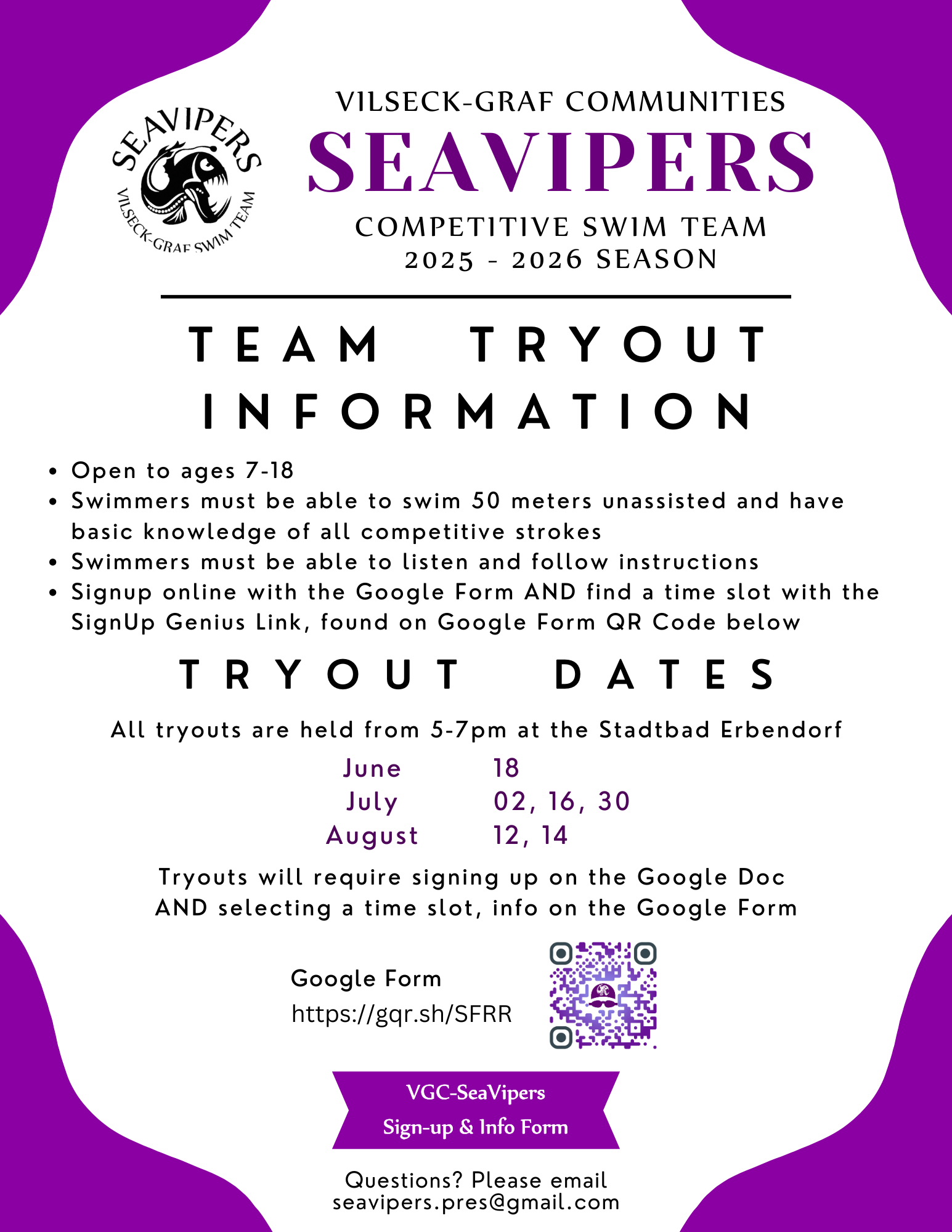 seaviper tryouts