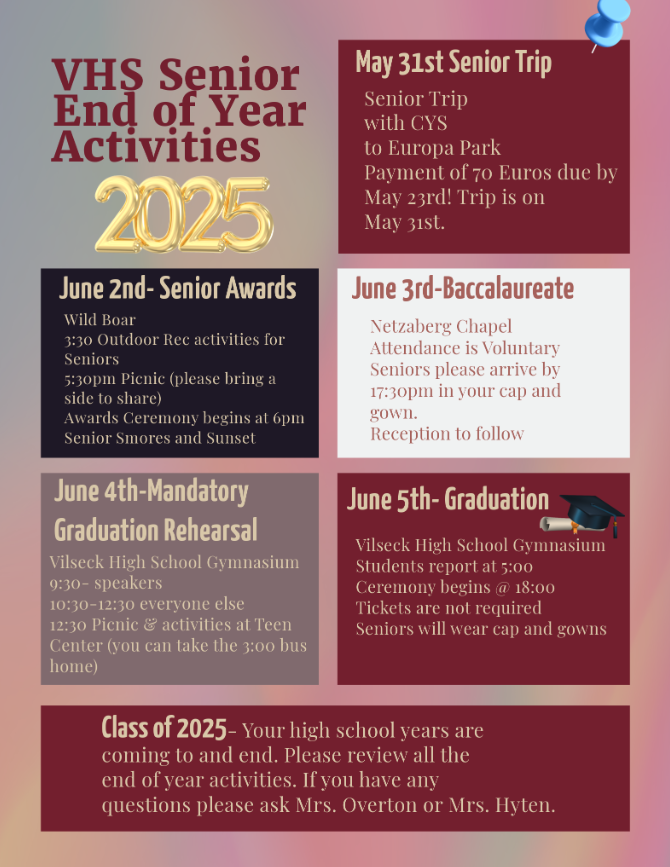 end of year activities