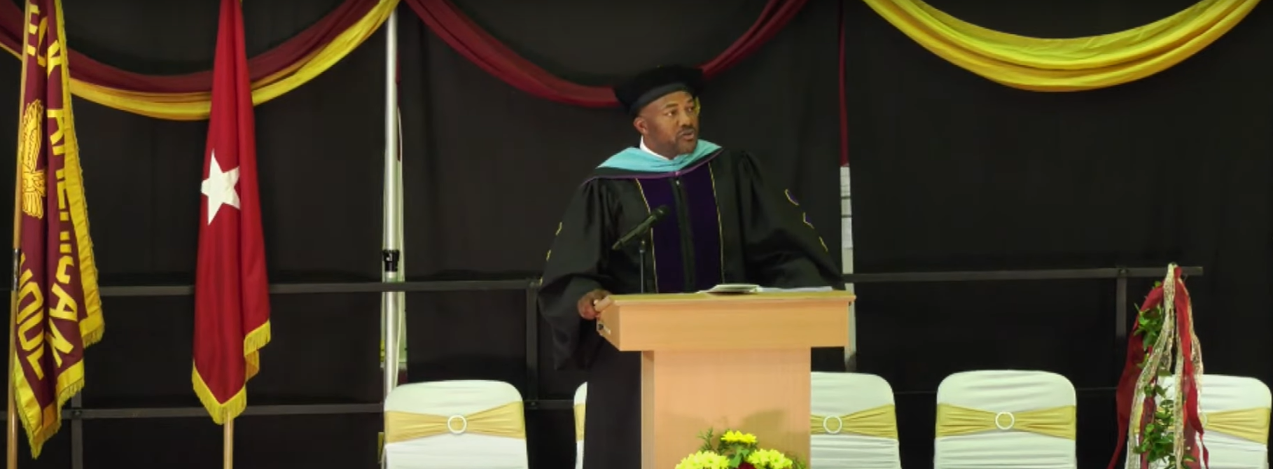 Dr. Davis at Graduation